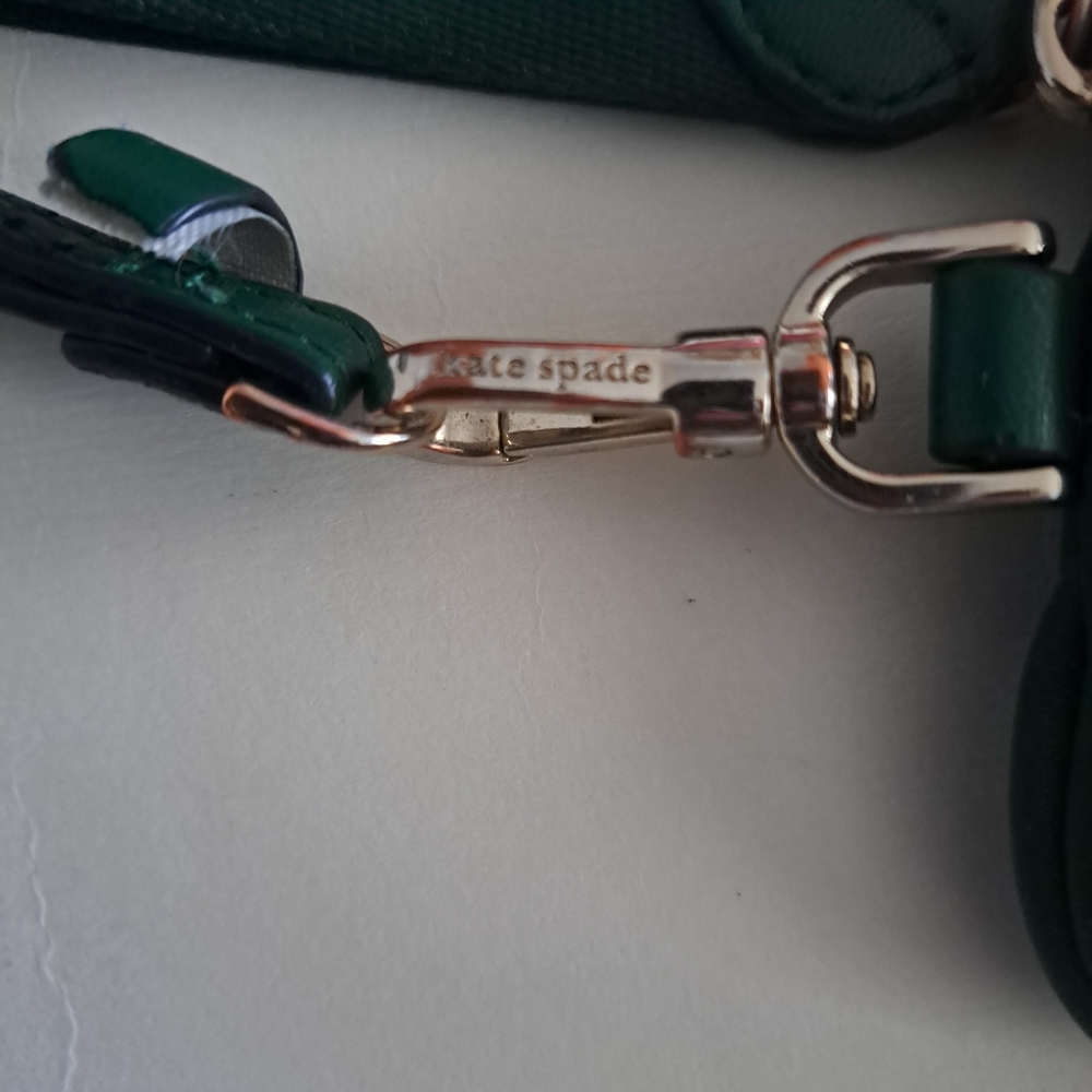 Kate Spade New York Dark Green Card Holder Wristlet - Picture 8 of 10